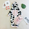 Bebê Kigurumi de pelúcia com capuz de lã Oeko-tex com tema animal
