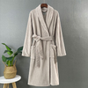 Robe de lã coral de flanela para hotel de luxo personalizado masculino