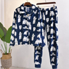 Conjunto de pijama de pelúcia quente OEKO-TEX para dormir
