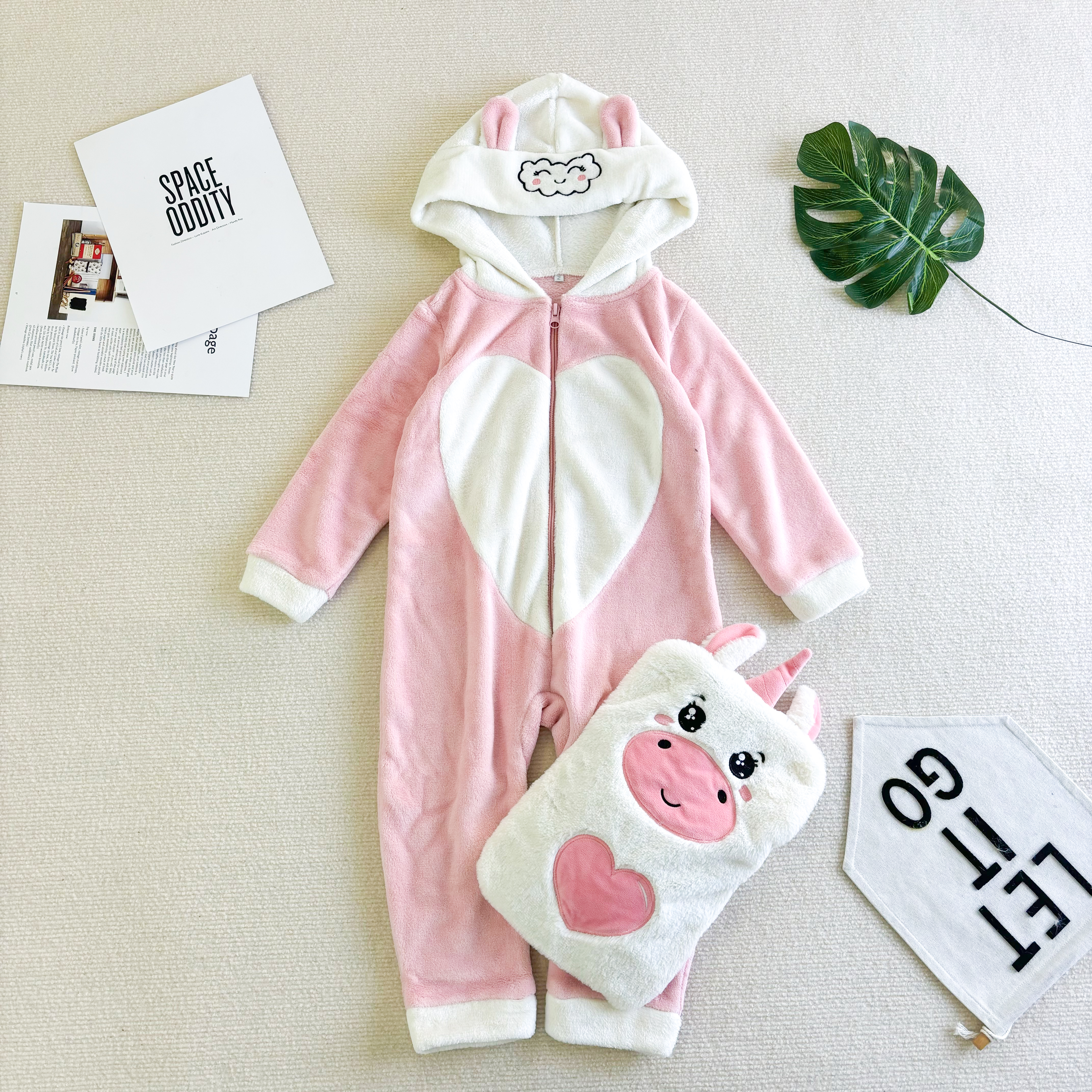Kigurumi de l&atilde; para beb&ecirc;s com certifica&ccedil;&atilde;o Oeko-tex