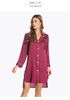 Pijama de cetim sexy e elegante de poliéster feminino, roupa de dormir macia e sedosa, bom para roupa íntima 