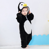 Macacão de pelúcia animal para bebê com fecho de pressão