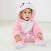 Conjunto de pijama de flanela coral sherpa com tema animal premium, conjunto de pijama kigurumi para crianças e bebês, quente, aconchegante e divertido, elegante, cosplay 