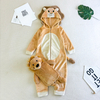 Animal Kigurumi de pelúcia com capuz de lã Oeko-tex