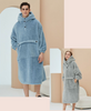 Loungewear com capuz de lã grande e ultramacio para homens e mulheres