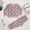 Conjunto de pijama de lã infantil adorável com tema de animal para dormir infantil 