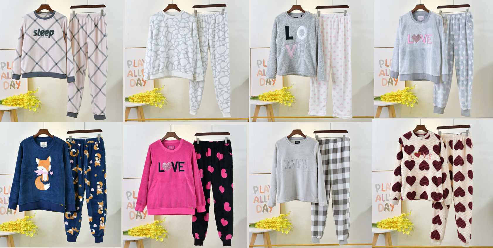 Pijama feminino de l&atilde;