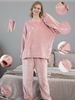 Pijama Lounge Wear de lã ultramacia de 2 peças