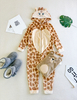 Animal Kigurumi de pelúcia com capuz de lã Oeko-tex