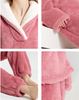 Loungewear de lã ultramacio de duas peças para relaxamento 