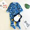 Kigurumi de bebê com capuz de lã Oeko-tex para crianças