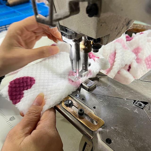 &aacute;rea de inspe&ccedil;&atilde;o de qualidade de pijama